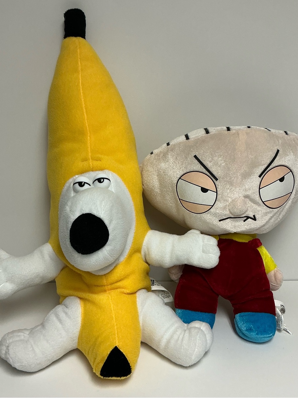 The Family Guy Plush Set- Stewie Griffin & Brian in Banana Costume Nanco